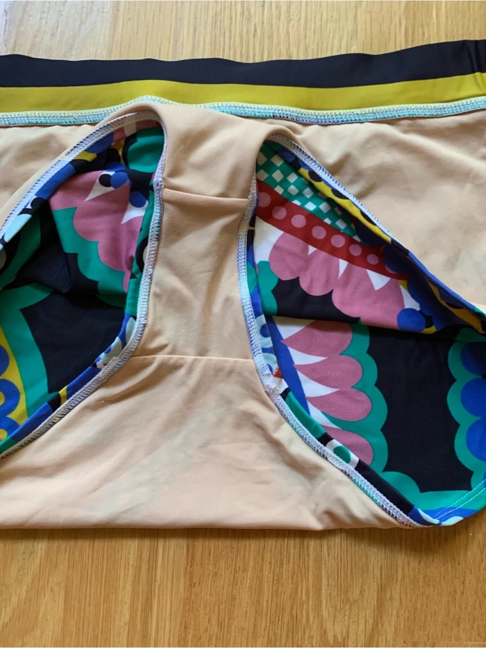 J.Crew Ratti® Kaleidoscope Floral High-Rise Bikini Bottom Size M EUC